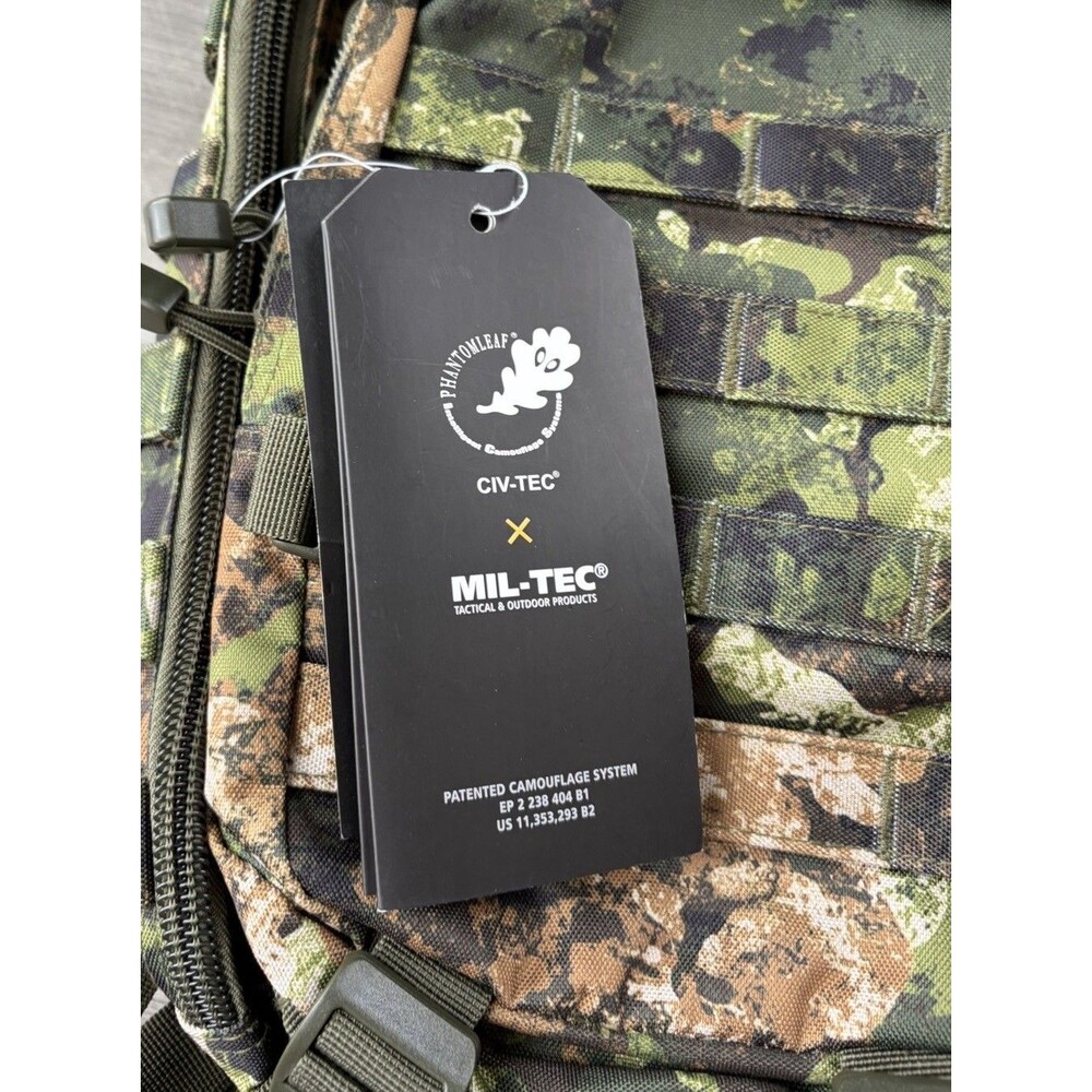 Mil-Tec US Assault Pack Backpack Phantomleaf WASP Small Camo Tactical NWT - Picture 3 of 9
